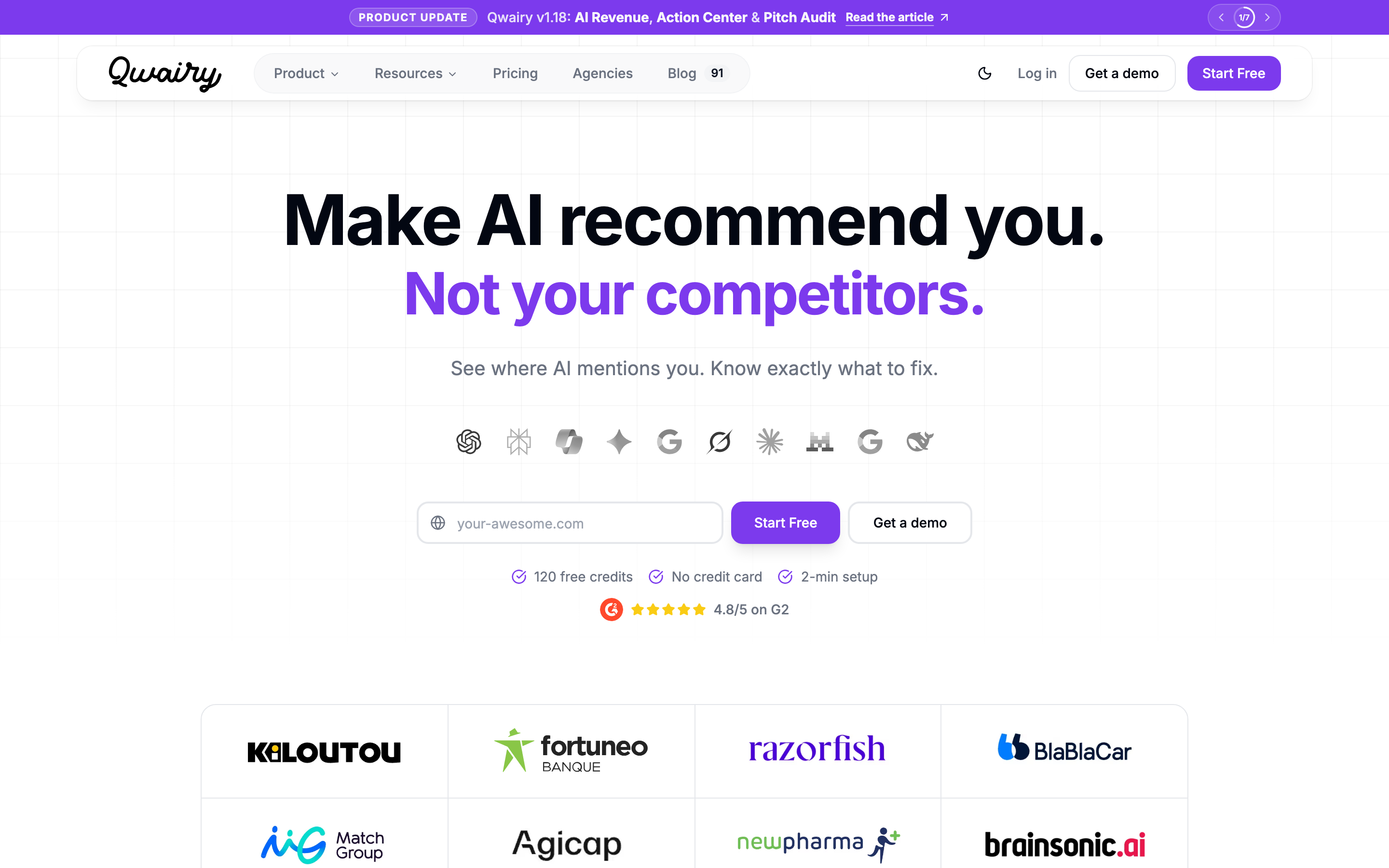 Qwairy product screenshot
